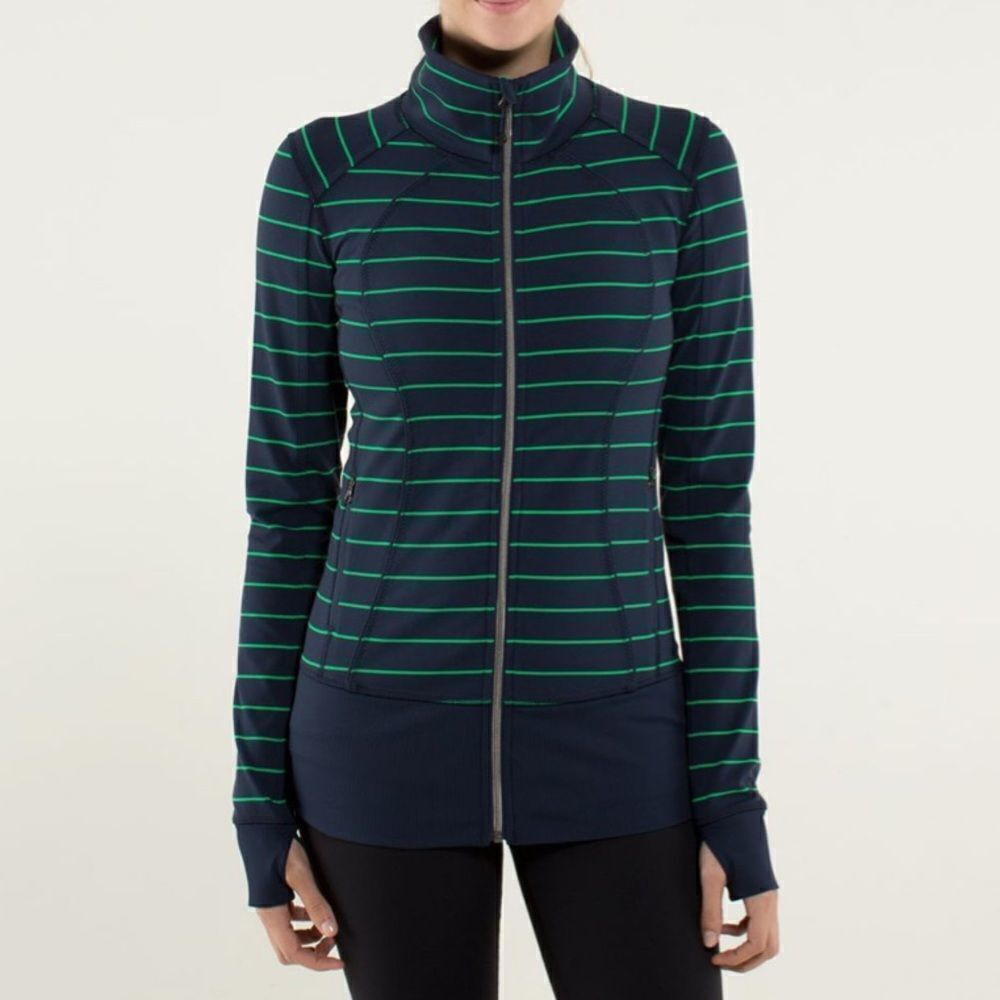 Lululemon Nice Asana Jacket
Slalom Stripe Inkwell / Inkwell
